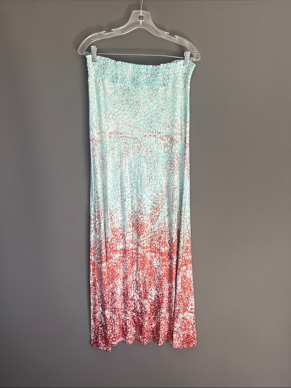 Threads 4 Thought Mint Coral Smocked Maxi Skirt M